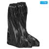 PATIKIL 3XL Waterproof Rain Boot Shoe Cover, 1 Pair PVC Reusable Non-Slip Overshoes Rain Galoshes Snow Boots Protector with Zipper for Rainy Outdoor, Black view 4