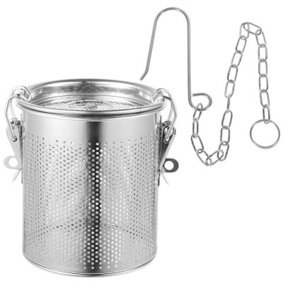 HEMOTON Stainless Steel Soup Seasoning Strainer Mesh Tea Filters Reusable Spice Separator Basket