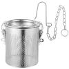 HEMOTON Stainless Steel Soup Seasoning Strainer Mesh Tea Filters Reusable Spice Separator Basket view 1