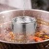 HEMOTON Stainless Steel Soup Seasoning Strainer Mesh Tea Filters Reusable Spice Separator Basket view 2