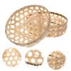 LIFKOME 3pcs Hand Woven Basket Vegetable Storage Baskets for Fruits Snacks and Sundries Decorative Kitchen Organizers view 4