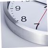 ABOOFAN Wall Clock Numbers for Bedroom and Living Non-Ticking Silver Decor Cover Accurate Timekeeping and Modern Design view 3
