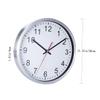 ABOOFAN Wall Clock Numbers for Bedroom and Living Non-Ticking Silver Decor Cover Accurate Timekeeping and Modern Design view 4