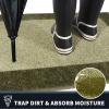 PURRUGS Dirt Trapping Indoor Doormat, 32" x 48", Budding Green & Sage Green view 2