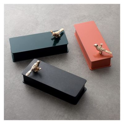WAOCEO Toothpick Dispenser Home Personality Creative Living Room Toothpick Box Living Room Restaurant Hotel Toothpick Jar Toothpick Storage Box Toothpick Holder (Color : Dark Green)