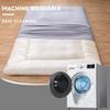 Aigbiot Zippered Futon Cover for Japanese Futon Floor Mattress, Super Soft and Machine Washable Twin Full Queen view 3
