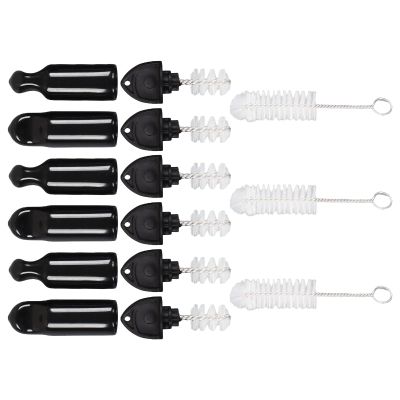 6Pcs Beer Faucet Cover 6Pcs Beer Tap Plug Brush 3 Long Cleaning Brush Draft Beer Tap Cover Tap Plug Beer Brush Beer Tap Clean for Most Standard American Draft Beer Faucet