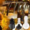 6Pcs Beer Faucet Cover 6Pcs Beer Tap Plug Brush 3 Long Cleaning Brush Draft Beer Tap Cover Tap Plug Beer Brush Beer Tap Clean for Most Standard American Draft Beer Faucet view 4