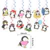 24 Pieces Penguin Hanging Swirls Penguin Streamers Penguin Hanging Decorations Ceiling Swirls for Penguin Birthday Party Decorations Party Supplies Baby Showers Decorations view 3