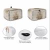 Easter Toaster Cover 4 Slice, Cute Rabbit Easter Eggs Colorful Flowers Black Buffalo Plaid Bread Maker Cover Toaster Dust Cover with Pockets, Dust-Proof Cover for Kitchen Small Appliance 12x11x8in view 2