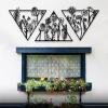 Kewhush Metal Flowers Wall Decor, Metal Flower Wall Art, Floral Wall Decor, Floral Wall Art, Metal Flower Wall Hanging, Nature Wall Art, Metal Wall Decor for Living Room Bedroom Bathroom (L, Gold) view 2