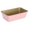 Paris Hilton Nonstick Carbon Steel Bakeware Collection, 9-Inch x 5-Inch Loaf Pan, Dishwasher Safe, Made without PFOA and PFAS, Pink Champagne Two-Tone view 1