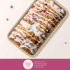 Paris Hilton Nonstick Carbon Steel Bakeware Collection, 9-Inch x 5-Inch Loaf Pan, Dishwasher Safe, Made without PFOA and PFAS, Pink Champagne Two-Tone view 4