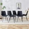 AISYKOD Dining Chairs Set of 6, Modern Kitchen Dining Room Chairs with PU Leather Upholstered Seat High Back & Sturdy Metal Legs, Sillas De Comedor Armless Chair for Dining Room,Kitchen,Living Room view 3
