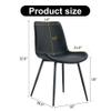 AISYKOD Dining Chairs Set of 6, Modern Kitchen Dining Room Chairs with PU Leather Upholstered Seat High Back & Sturdy Metal Legs, Sillas De Comedor Armless Chair for Dining Room,Kitchen,Living Room view 4