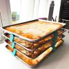 12pcs Tray Stackers, Baking Sheet Rack for Cookie Sheets, Baking Sheet Stackers for Canteens Fast Food Restaurants, Kitchen, Picnic, BBQ Layered Tray Holder Baking Tray Holder view 3