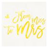 Calculs From Miss to Mrs Bridal Shower Beverage Napkin Gold Foil for Bachelorette/Engagement Party Paper Table Supplies 55 Pcs view 1