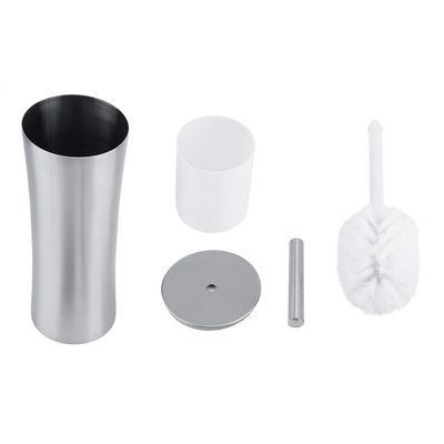 Gavigain Toilet Brush with Lid, Modern Toilet Brush and Holder Set Toilet Brush Toilet Brush and Holder Set Bathroom Cleaning Brush Toilet Scrubber Brush Set with Heavy Weight Base