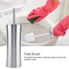 Gavigain Toilet Brush with Lid, Modern Toilet Brush and Holder Set Toilet Brush Toilet Brush and Holder Set Bathroom Cleaning Brush Toilet Scrubber Brush Set with Heavy Weight Base view 2