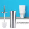 Gavigain Toilet Brush with Lid, Modern Toilet Brush and Holder Set Toilet Brush Toilet Brush and Holder Set Bathroom Cleaning Brush Toilet Scrubber Brush Set with Heavy Weight Base view 4