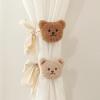 JAGTRADE Cute Animal Curtain Tiebacks Plush Rabbit Curtain Binding Strap Cotton Tie Rope for Kids Room Decor Cartoon Curtain Tie, 118x198mm view 2