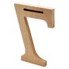 6 Tall Wooden Number 7  1/2 Thick Baltic Birch  Paintable DIY Decor, Signs & Crafts - Pack of 1 view 3