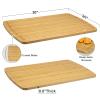30x20 Extra Large Bamboo Cutting Board with Handles & Juice Slot - Over Sink & Charcuterie Board view 3