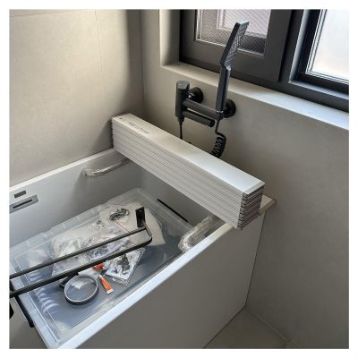 Bathtub Tray Folding Bathtub Cover Dust-Proof Shutter Bath Lid Bathtub Tray, 1cm Thickness Multifunctional Bathtub Insulation Board for Milk Baths Spa, 8 Sizes, Bearing 10kg Multifunctional (Color :