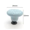 DubMag Crystal knobDraw knobs Retro Minimalist Style Blue Cartoon Ceramic Handle Door Cupboard Locker Drawer, Cupboard, Cabinet, Trash Can, Dressing Table Decorative Door Handles view 2