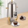 13L 110V Hot Beverage Drink Dispenser, Stainless Steel 95-185 Hot Drinks Dispenser, Coffee Chafer with Faucet For Hotel, Restaurant, Coffee Shop 3.43Gal (Gold view 1