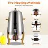 13L 110V Hot Beverage Drink Dispenser, Stainless Steel 95-185 Hot Drinks Dispenser, Coffee Chafer with Faucet For Hotel, Restaurant, Coffee Shop 3.43Gal (Gold view 4