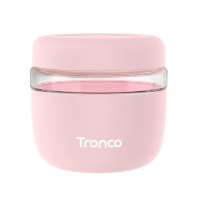 Tronco 24 oz Glass Food Storage Containers with Lids, Airtight, Leak & Spill Proof Glass Lunch Bowls for Meal Prep, Salad, Yogurt, Soup & Stew, Microwave & Dishwasher Safe, BPA-Free, Set of 1
