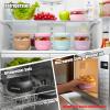 Tronco 24 oz Glass Food Storage Containers with Lids, Airtight, Leak & Spill Proof Glass Lunch Bowls for Meal Prep, Salad, Yogurt, Soup & Stew, Microwave & Dishwasher Safe, BPA-Free, Set of 1 view 2