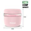 Tronco 24 oz Glass Food Storage Containers with Lids, Airtight, Leak & Spill Proof Glass Lunch Bowls for Meal Prep, Salad, Yogurt, Soup & Stew, Microwave & Dishwasher Safe, BPA-Free, Set of 1 view 4