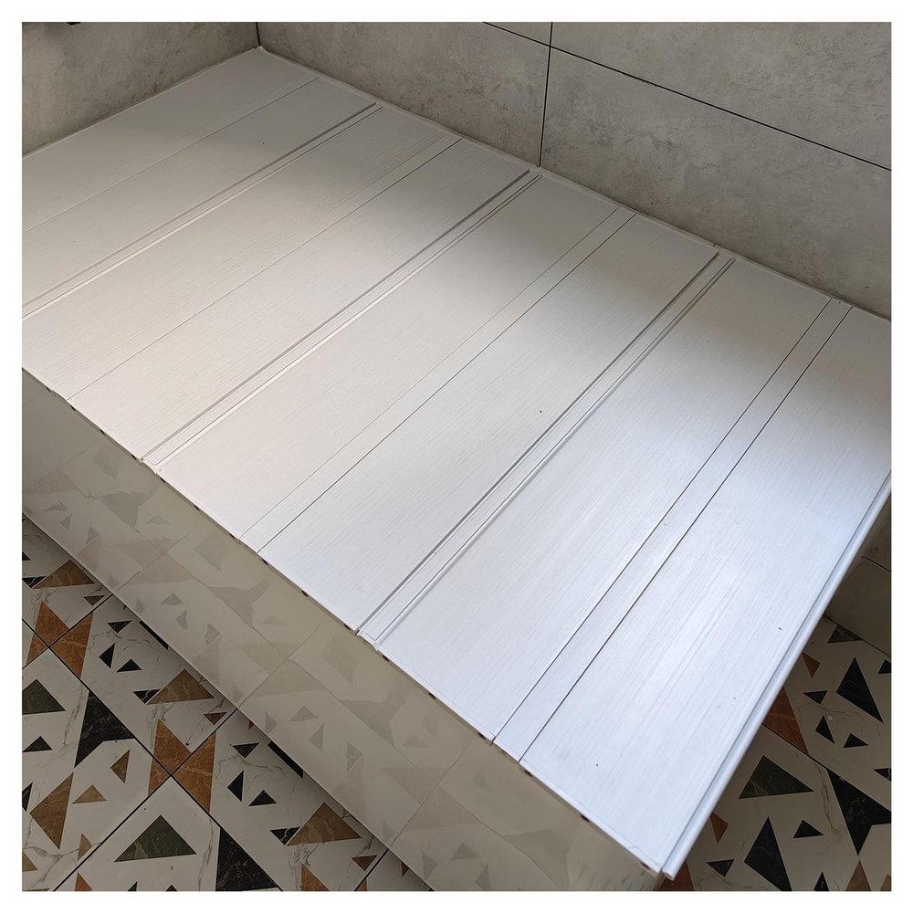 Bathtub Tray 1.2cm Thick Bathtub Cover Bath Lid Bathtub Tray, PVC Bathtub Insulation Cover Bearing 40kg, Multifunctional Water Proof Bathroom Storage Rack Dust-Proof Cover Multifunctional (Color : W