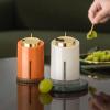 Toothpick Dispenser Automatic Pop-up Toothpick Holder Container Household Table Toothpick Storage Box Home Living Room Creative Toothpick Dispenser Toothpick Holder (Color : White) view 2
