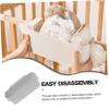 HOLIDYOYO over Bed Storage Rack Hangers Dorm Bed Side Storage Basket Portable Bedside for College Multi-functional Hanging Organizer view 2