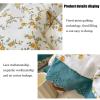 100% Cotton Quilt Core - King Size Lace Soy Fiber Quilt Thickened Warm Spring Autumn Quilt Print Floral Oversized Coverlet(D,220240cm/4.2kg) view 3