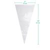 Keenpioneer 18-Inch Piping Bags, Large Capacity, Biobased Disposable Cake Decorating Pastry Bag - Pack of 100 view 2