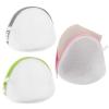 Jeffdad 3 Pack Bra Washing Bag For Laundry, Mesh Wash Bag For Bras with Zipper, Women Lingerie Bags Wash For Washing Delicates(Pink Green Grey) view 1
