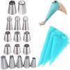 Cake Piping Nozzles Piping Tips Stainless Steel Piping Kits Cake Piping Nozzles Piping Cream Nozzles Set With Confectionery Bag Nozzles Set Unique decoration view 3