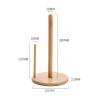 Wood Paper Towel Holder, Wooden Paper Towel Holder Countertop with Wooden Base, Kitchen Roll Holder Paper Towel Stand Countertop & Roll Organizer for Table, Free-Standing Kitchen Roll Holder view 2