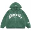 Udeniy Women Men Cross Graphic Hoodies Y2K Jacket Fashion Aesthetic Sweatshirt Gothic Long Sleeve Letter Print Hoodies view 1