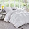 Egyptian Cotton Duvet Cover King Size, Ideal Bedding Gifts for All Occasion, 800 Thread Count 1 pc Duvet Cover,4pc Pillow Shams_Olympic Queen-White Solid view 2