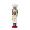 JAGTRADE 38cm Chef Nutcrackers Puppet Wood Hand Painted Christmas Soldier Figurine Ornaments Kitchen Home Decorations New Year view 1