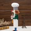 JAGTRADE 38cm Chef Nutcrackers Puppet Wood Hand Painted Christmas Soldier Figurine Ornaments Kitchen Home Decorations New Year view 4