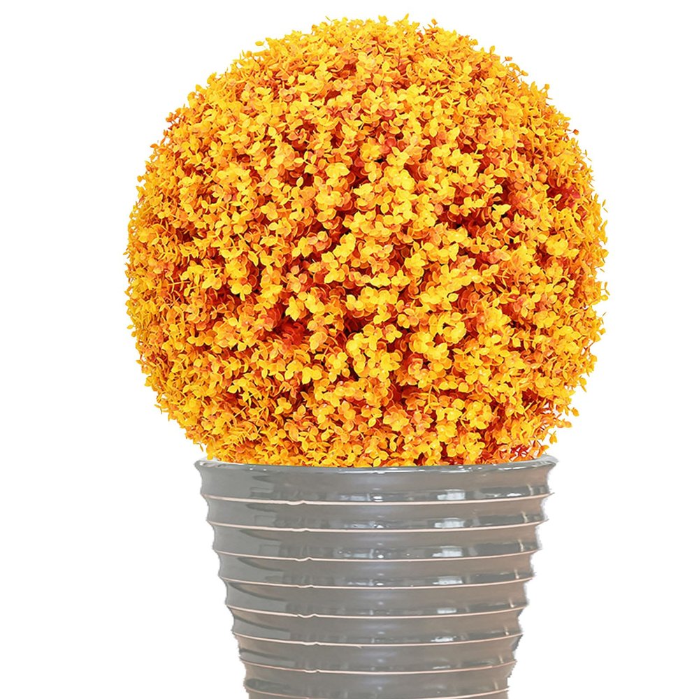 ATYUJKB Faux Foliage Garden Sphere 12in, Artificial Plant Topiary Ball Faux Boxwood, Decorative Faux Greenery Fake Plants, Garden Spheres Large Outdoor, Boxwood Balls Decorative
