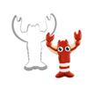 Ciieeo Stainless Steel Lobster Cookie Molds 4pcs Animal Cookie Cutters Baking Molds for Diy Baking view 4