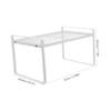 Cabilock Wrought Iron Desktop Storage Rack Layered Shelf Bowl Pot Storage Kitchen Shelf for Home view 2