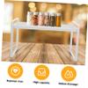 Cabilock Wrought Iron Desktop Storage Rack Layered Shelf Bowl Pot Storage Kitchen Shelf for Home view 4